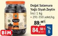 İNCİ  DOĞAL SALAMURA YAĞLI SİYAH ZEYTİN